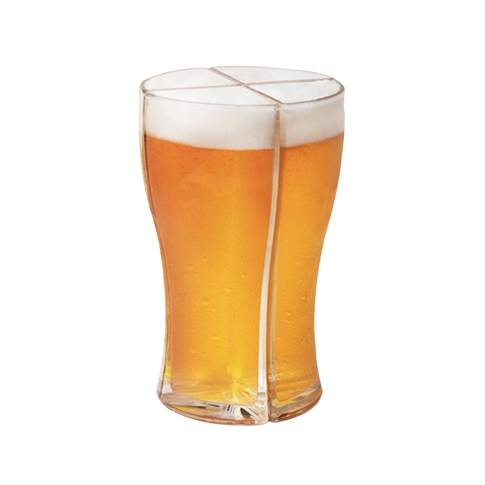 Drinking Vessel 4 In 1 Party Clear Thick Acrylic Cup Durable Beer Cup Sturdy For Home Bar Party: S