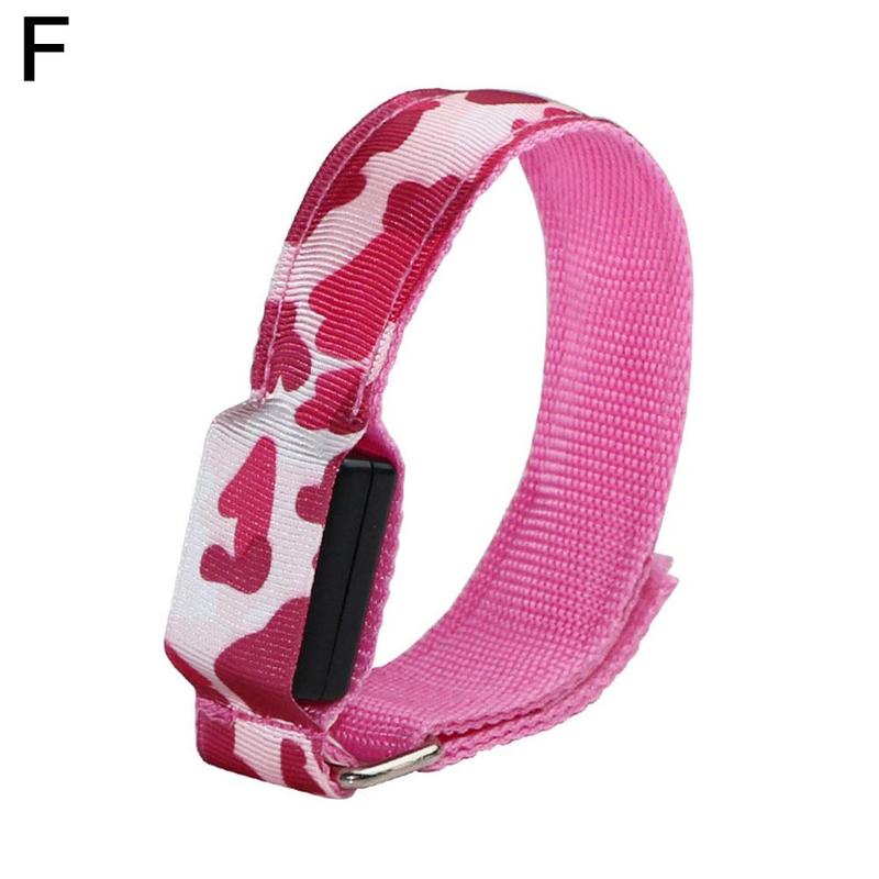 Sports LED Reflective Band Camouflage Bracelet Ankle Leg Strap Wristband Led Luminous Armbands for Party Jogging Running Cycling: F