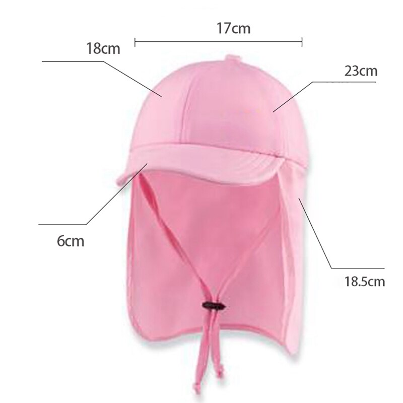 Outdoor Flap Cap Lightweight Foldable Adjustable Sunshade Neck hat Cover Sun Sportswear With Chin Strap