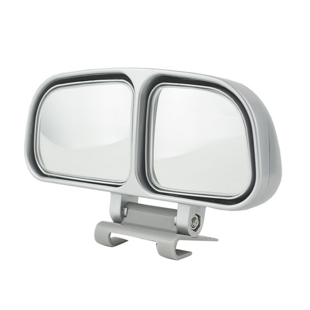 Auto Achteruitkijkspiegel Blind Spot Zone Spiegel Groothoek Dual Glas Omkeren Side Wing Spiegel Auto Accessoires: NO.3 Left silver