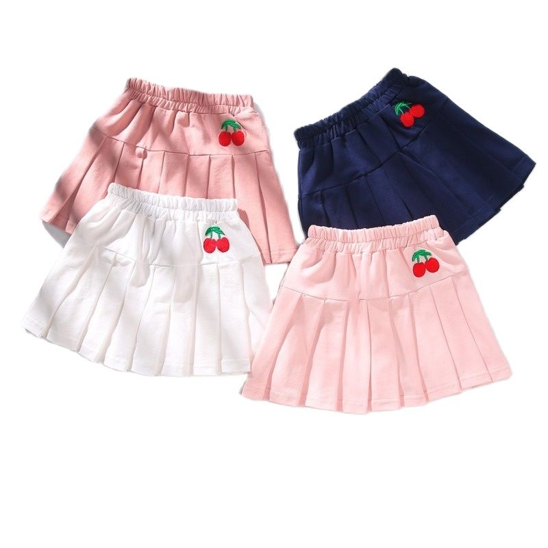Baby Peuter Kinderen Kleding School Meisjes Rok Dieptepunt Prinses Geplooide Rokken Kinderen Korte Rok Zomer Kind Kleding CL829