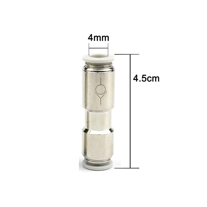 Aquarium Rvs Terugslagklep CO2, Kooldioxide Diffuser Voorkomt Gas Terugstromen, CO2 Terugslagklep Aansluiting 4Mm