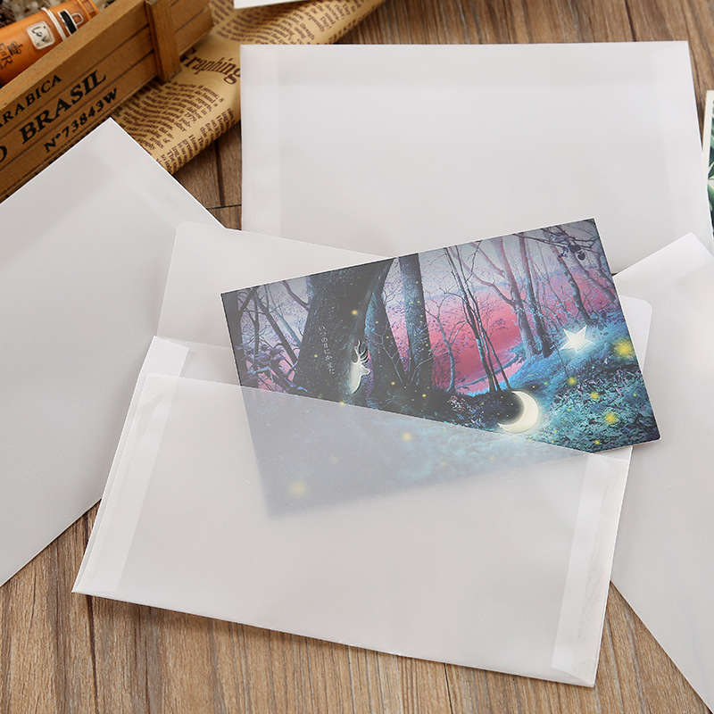 10PCS/Lot DIY Transparent Envelope Envelope Wedding Invitation Birthday Party Invitation Envelope