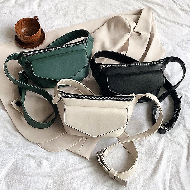 Mode Taille Tassen Voor Vrouwen Pu Lederen Fanny Packs Dames Kleine Crossbody Tassen Vrouwelijke Riem Borst Zakken
