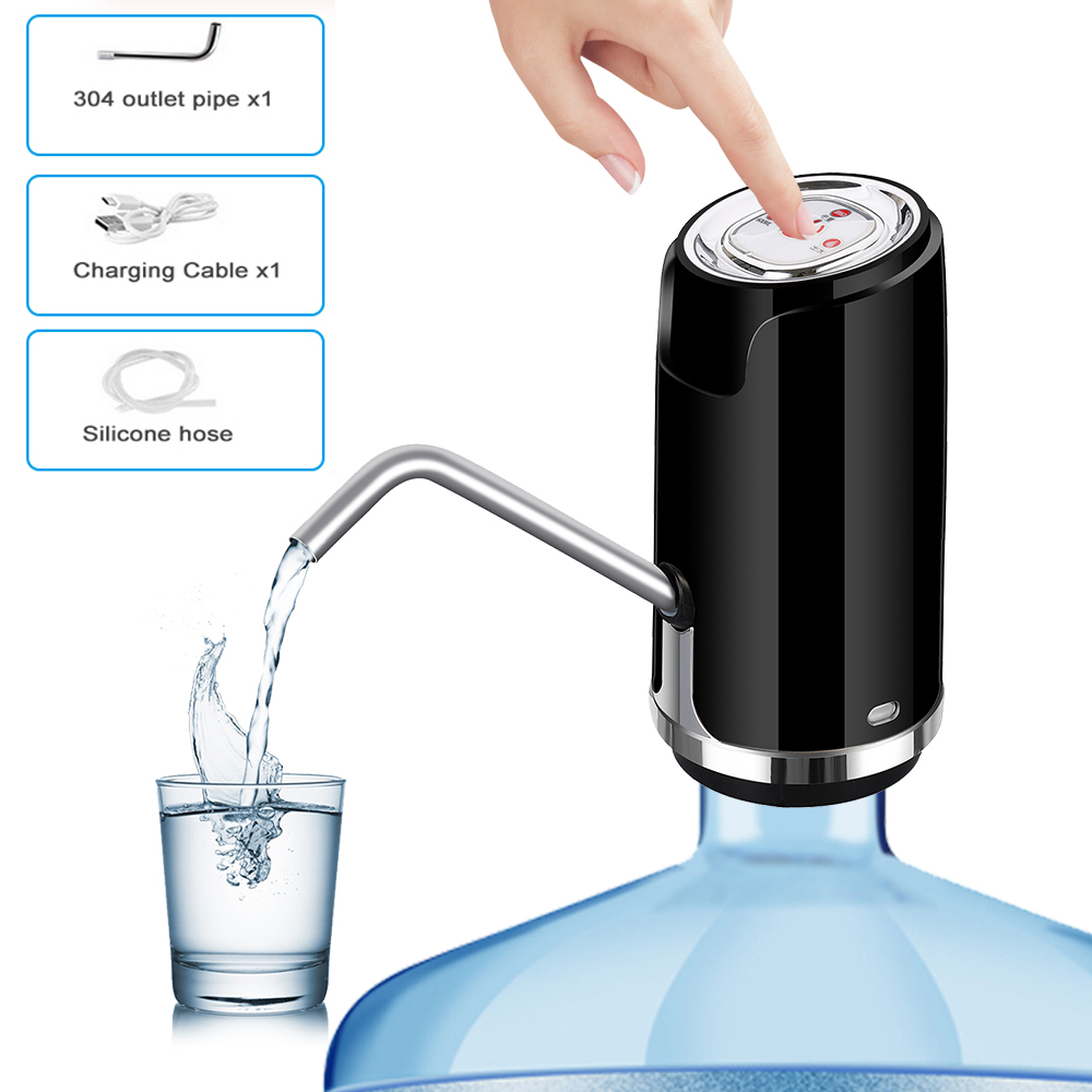 Haushalts Automatische Elektrische Wasserpumpe Taste Dispenser Gallonen Flasche Trinken Schalter Für Wasser Pumpen Gerät 3 Gears: styleB-black