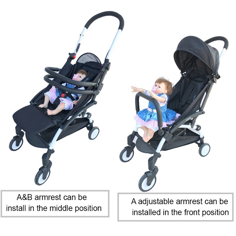 Yoya-accesorios para cochecito de cuero, funda protectora con asa y reposapiés extensible para Babyzen Yoyo y cochecito similar