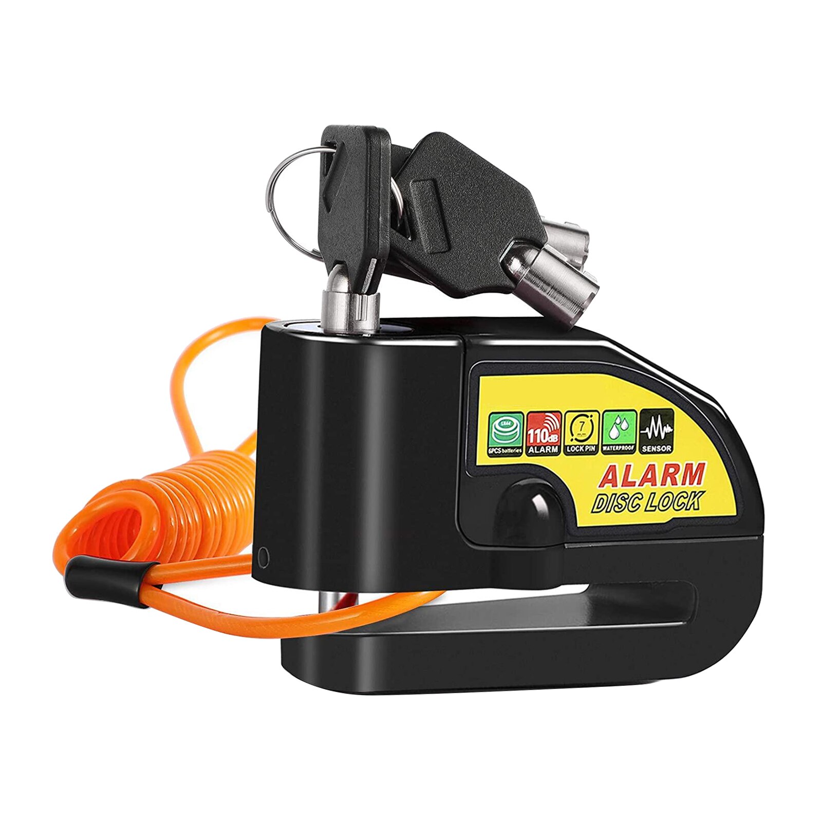 Disc Brake Lock with Alarm Sound Anti Theft Wheel Disk Lock for Brake Rotor