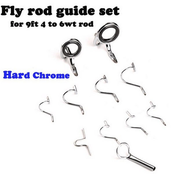 Fly Fishing Rod Guide Tip Repair Kit Set DIY Dark Circles Different