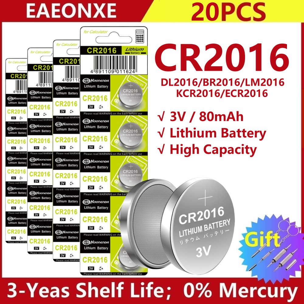 20Pcs cr2032 Battery cr2032 Pilas CR2025 CR2016 batteria CR1632 CR1220 CR1616 CR1620 CR1625 CR2450 CR2430 LR41 LR1130 LR43 LR44: Beige