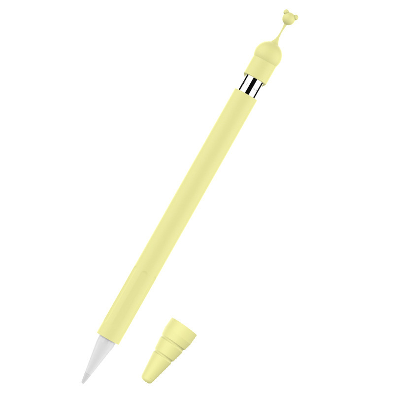 for Apple Pencil 1 Case Cover Universal Colorful for IPad Pencil Case Non-slip protector Silicone for Apple Pencil 2 1 Sleeve: Yellow
