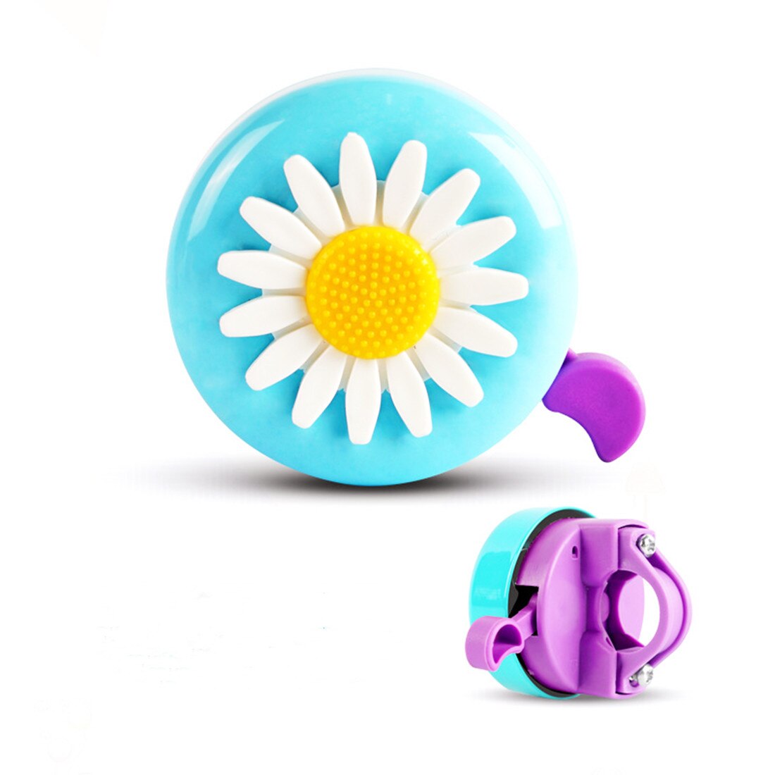Cyrusher Bicycle Bell Cartoon Super Loud Little Daisy Bell Children's Balance Bike Scooter Riding Mountain Bike Horn: Blue purple
