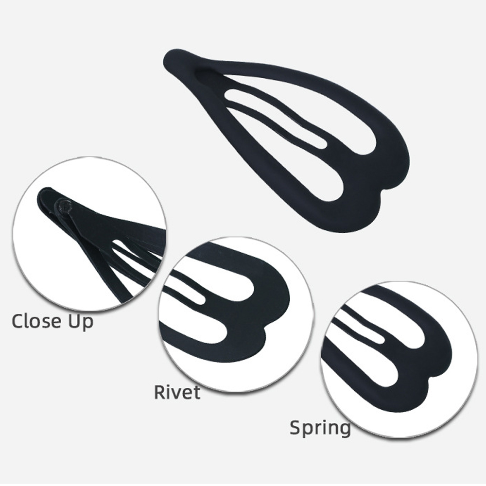 12 pièces/lot pinces à cheveux pour femmes Barrettes à cheveux pince épingles Simple noir couleur pinces à cheveux Snap métal Hairgrip femmes épingle à cheveux outil