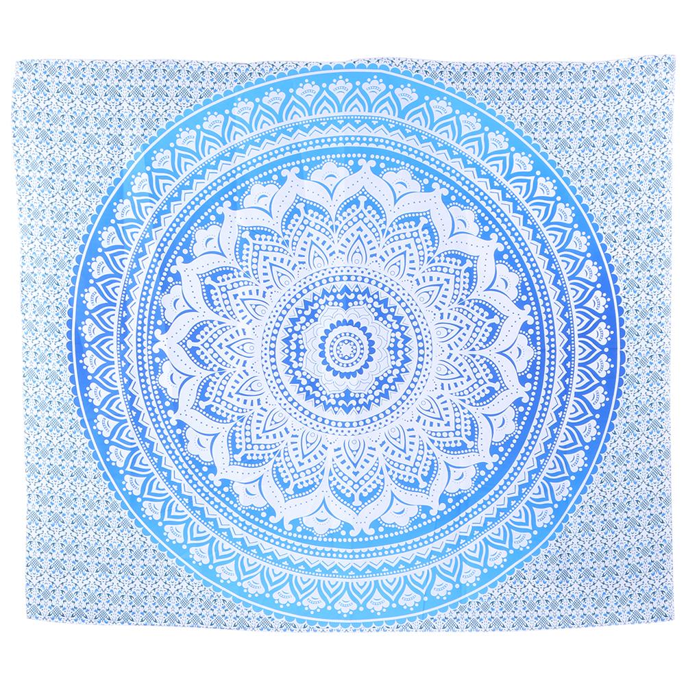 Toalla de playa y esterillas de Yoga, alfombra de Mandala, tapicería de poliéster, colgante de pared, decoración para sala de estar, Hotel familiar, Retro, bohemio