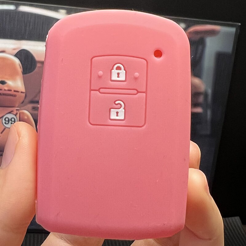 silicone Rubber Car Key Cover Case Bag Holder Shell for Toyota Camry RAV4 Yaris Avalon auris 2 Buttons Smart Car key