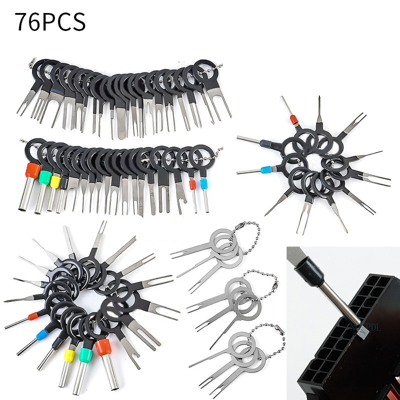 thumbnail image 2 of BCSMMCAR 38-Piece Car Electrical Wire Crimp Terminal Removal Tool Set – Stainless Steel Pin Keys 2 of 4