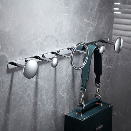 Styl europejski miedziany wieszak ścienny brelok złoty akcesoria łazienkowe ręcznik haczyk na ubrania wieszak na płaszcze klasyczna ściana haki WF-25032: chrom