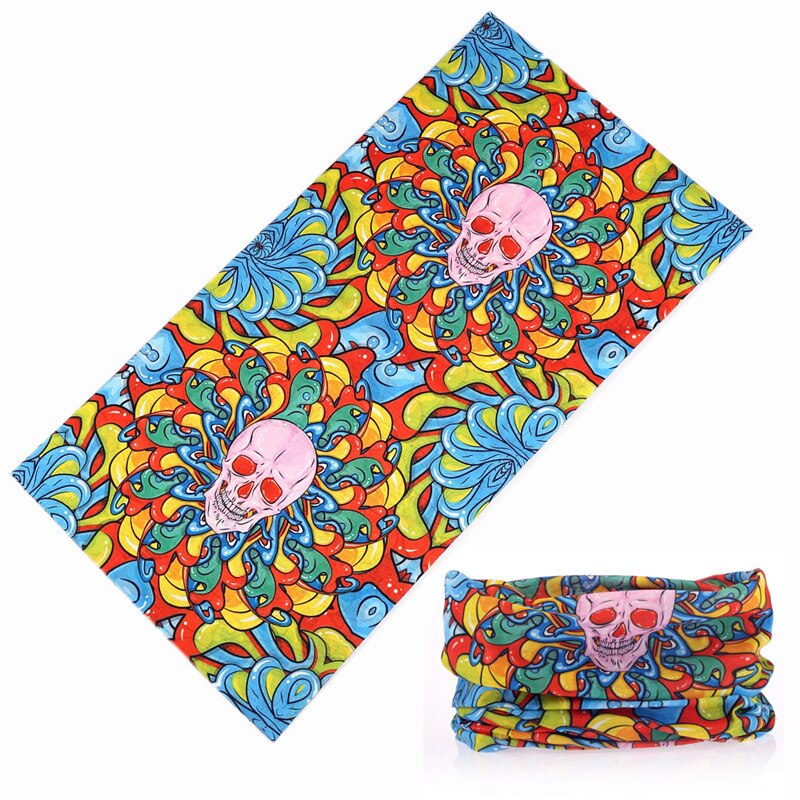 Bandana de ciclismo al aire libre bicicleta sin costura moto rcycle calavera bufanda deporte foulard moto Cuello más cálido cara escudo Braga Cuello 3D
