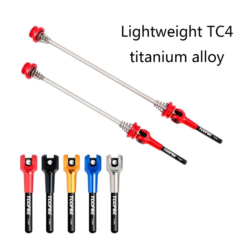 1 Set Mountain Road Bike Lightweight Quick Release Skewer Bicycle Cycling MTB Part Titanium Axle CNC Wheel Hub Fix Lever