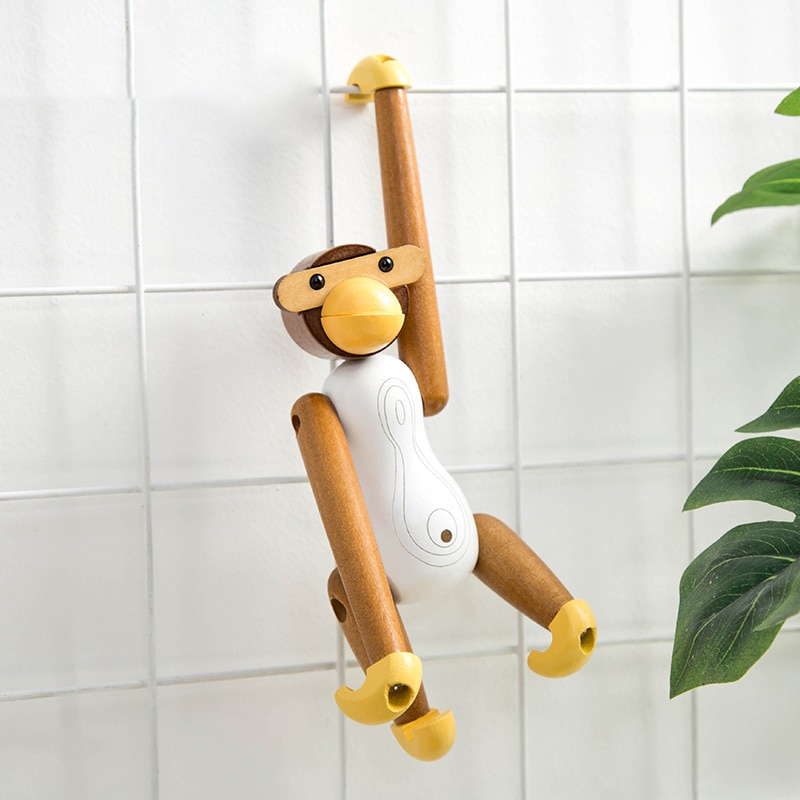 Nordic Aap Ornamenten Muur Planken Hanger Thuis Creatief Decoratie Ambachten: D