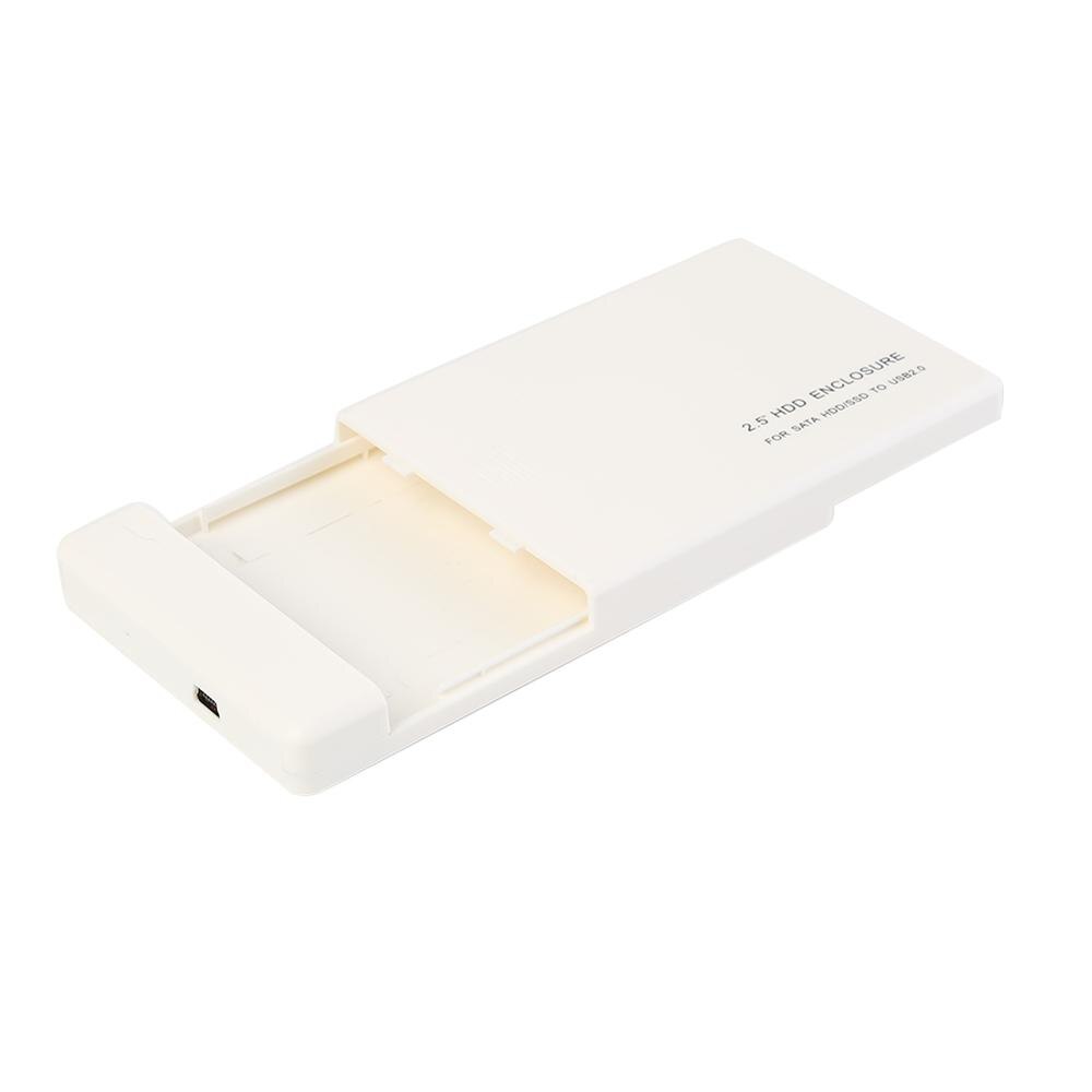 2.5 tums hårddiskfodral sata usb 2.0 portabelt verktyg gratis ssd disk hdd box extern hårddisk hölje för pc