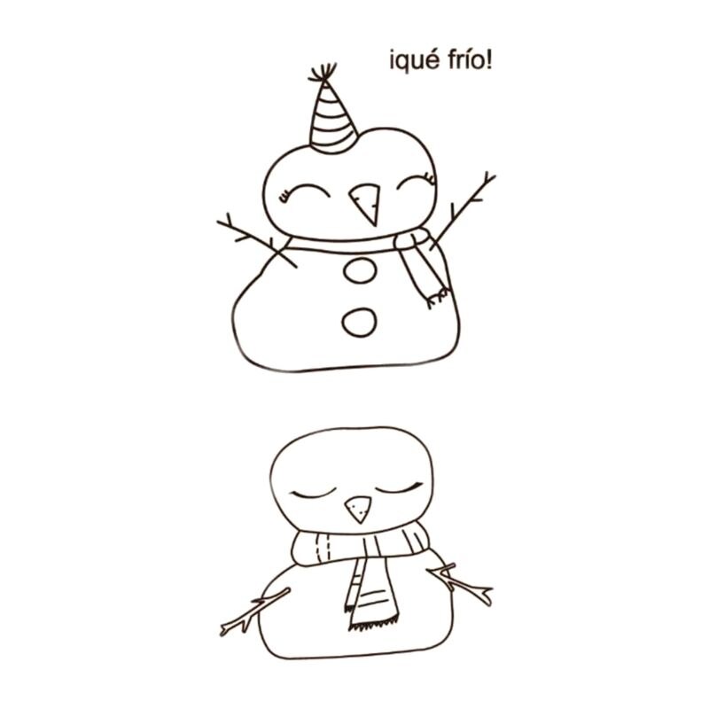 Christmas Girl Clear Seal Stamp DIY Scrapbooking Embossing Photo Album Decor Paper Card Craft Arts Dies: 4