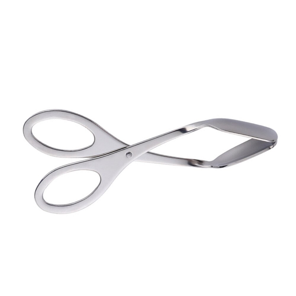 Rvs Scissor Type Ei Tong Multifunctionele Voedsel Tang Handdoek Klem Forl Home Restaurant (Zilver)