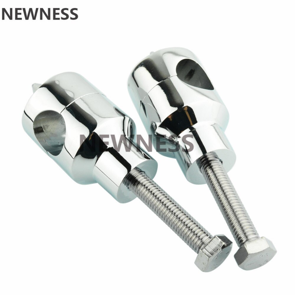 Presilha de guidão para moto, peça cromada e preta de 1 "25mm, para moto e rbike barra para