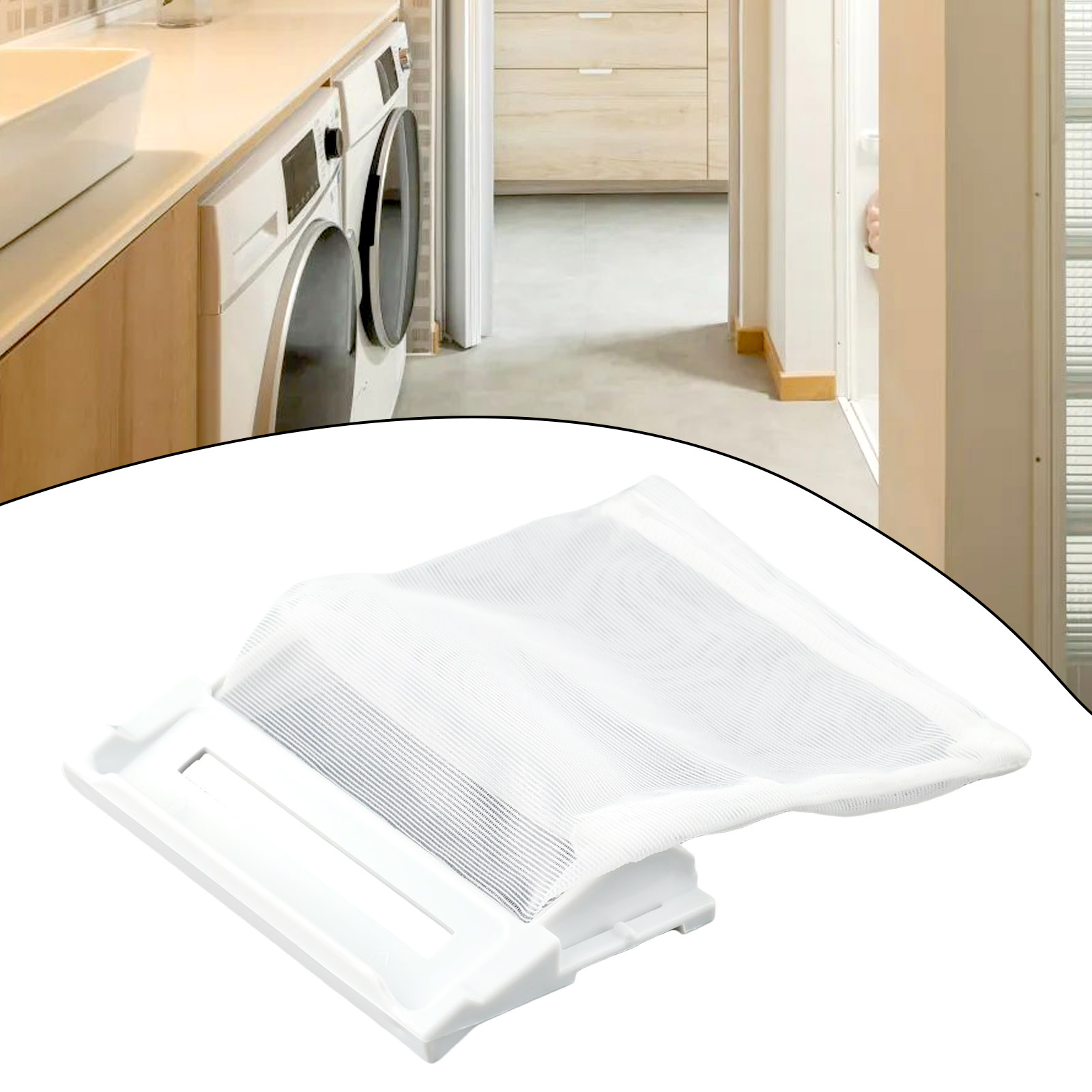 2 stk. lofilter til vaskemaskin, hårfanger, nettingpose wf --750 ahp, wf --m95 sc, wf --100 , wf --100tx