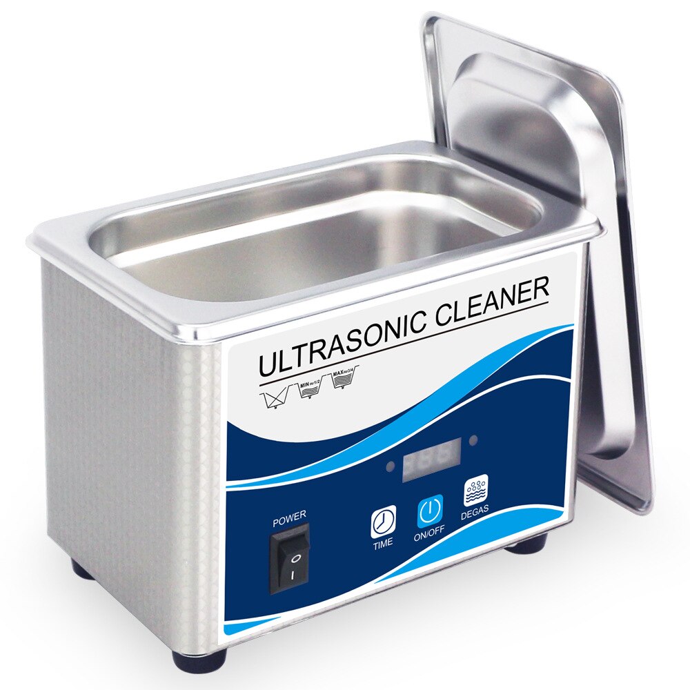 800ml Household Digital Ultrasonic Cleaner 60W Stainless Steel Bath 110V 220V Degas Ultrasound Washing for Watches Jewelry