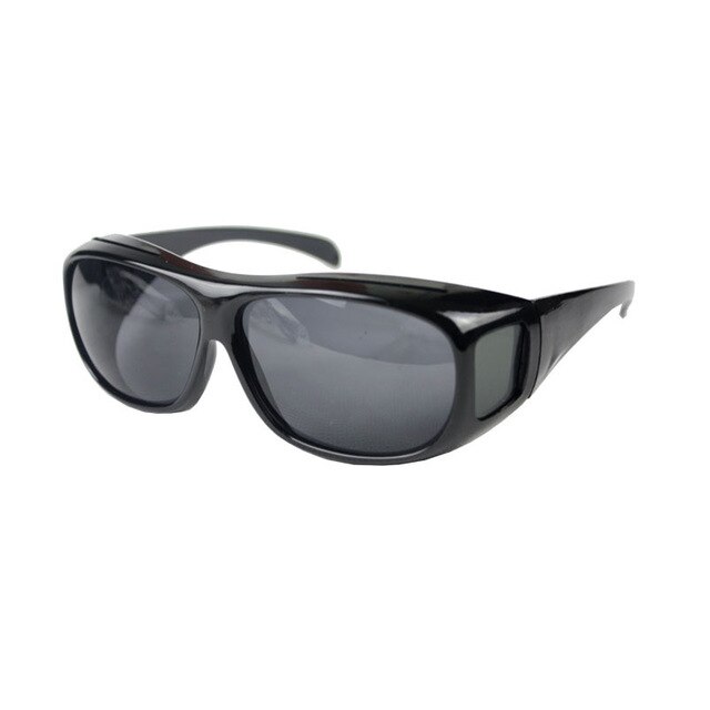 Lunettes de soleil pour conducteur lunettes de Vision nocturne multi-fonction bouclier de travail protection pare-vent et étanche au sable lunettes de soleil pour conducteur équitation: Black