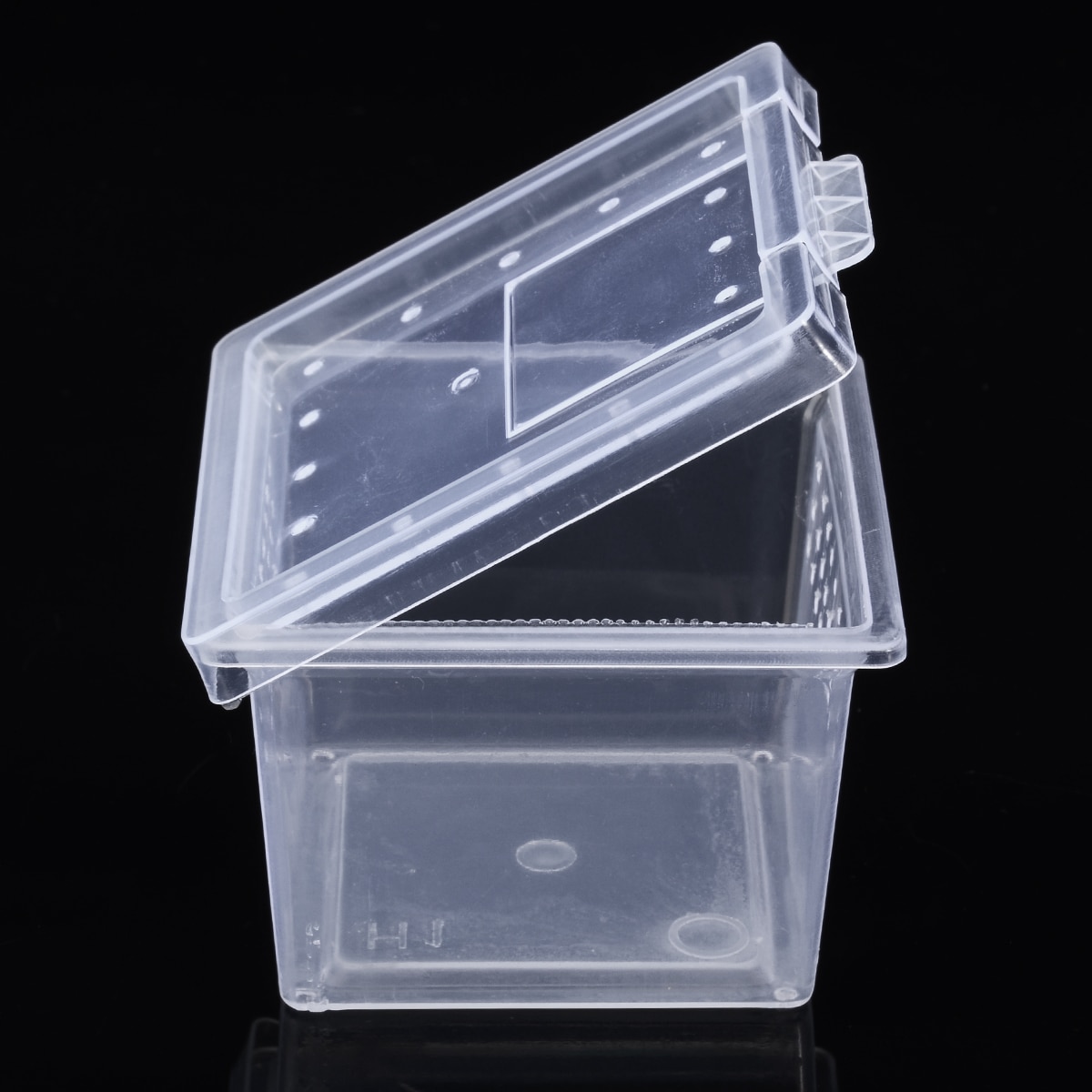 1pc Reptiles Insect Box Clear Plastic Insect Reptile Box For Insect Supplies Transport Breeding Feeding Cases