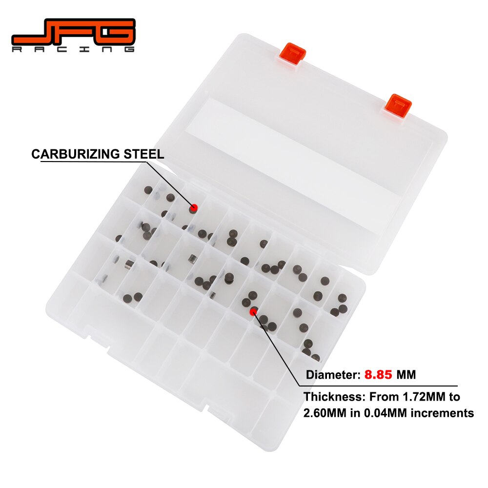Motorcycle Steel 1 Box 8.85mm Valve Shim Kits 69Pcs For KTM SXF XCF XCFW EXC SX 250 350 450 505 Freeride 350 Dirt Bike