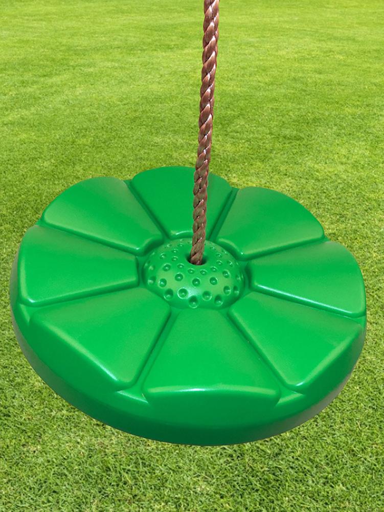 Altalena per sedile ad albero per bambini altalena a disco tondo con moschettone in corda regolabile piattaforma per arrampicata all&#39;aperto Swi