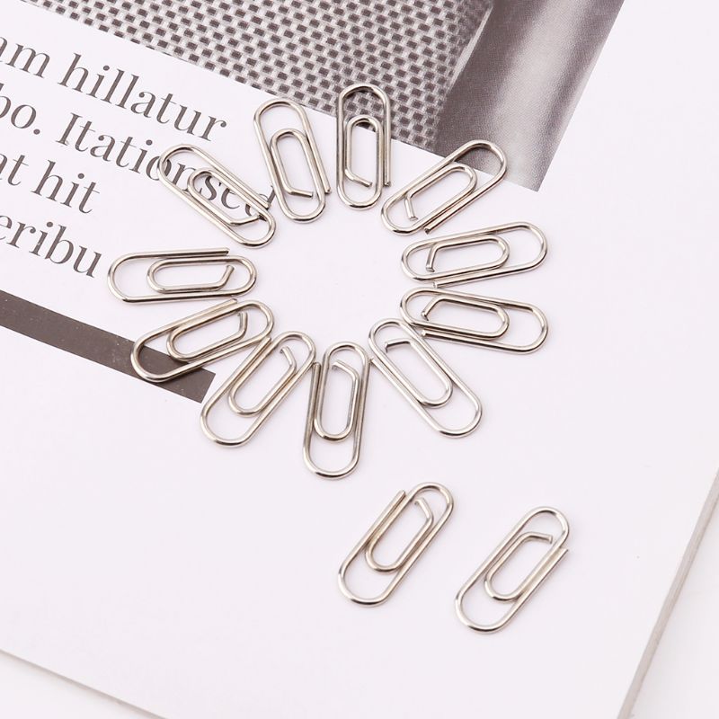 50 Stuks Kleine Mini Metalen Paperclips Bladwijzers Foto 'S Brief Bindmiddel Clip Schoolbenodigdheden Briefpapier Kantoor Accessoires