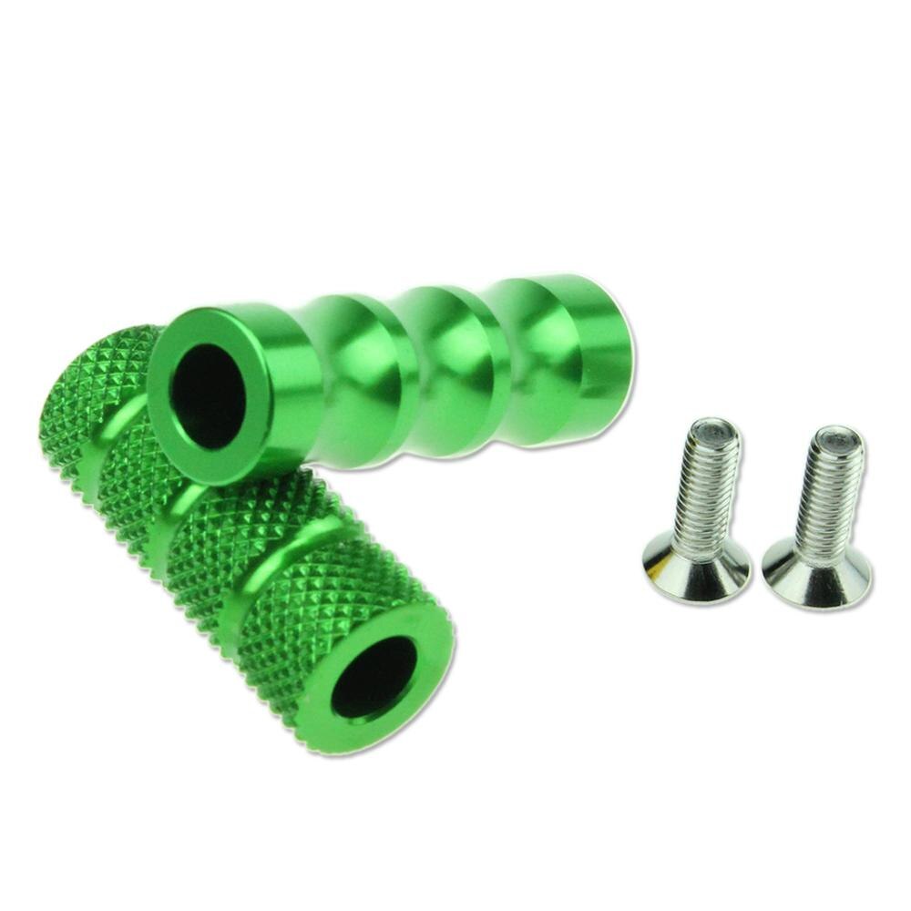 6mm Motorcycle Footrest Rearset Pedal Gear Shift Lever Foot Peg For Yamaha YZF R25 R1 R6 R3 R15 V3 MT07 MT09 Tracer 700 900: Green