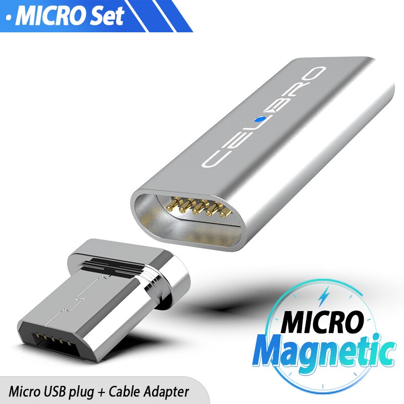 Magnetische Adapter Micro Usb Magnet Usb Ladekabel Kabel Konverter Usb C Adapter für Macbook Pro Samsung S8 LeEco Le pro3 Nokia: Micro USB Set
