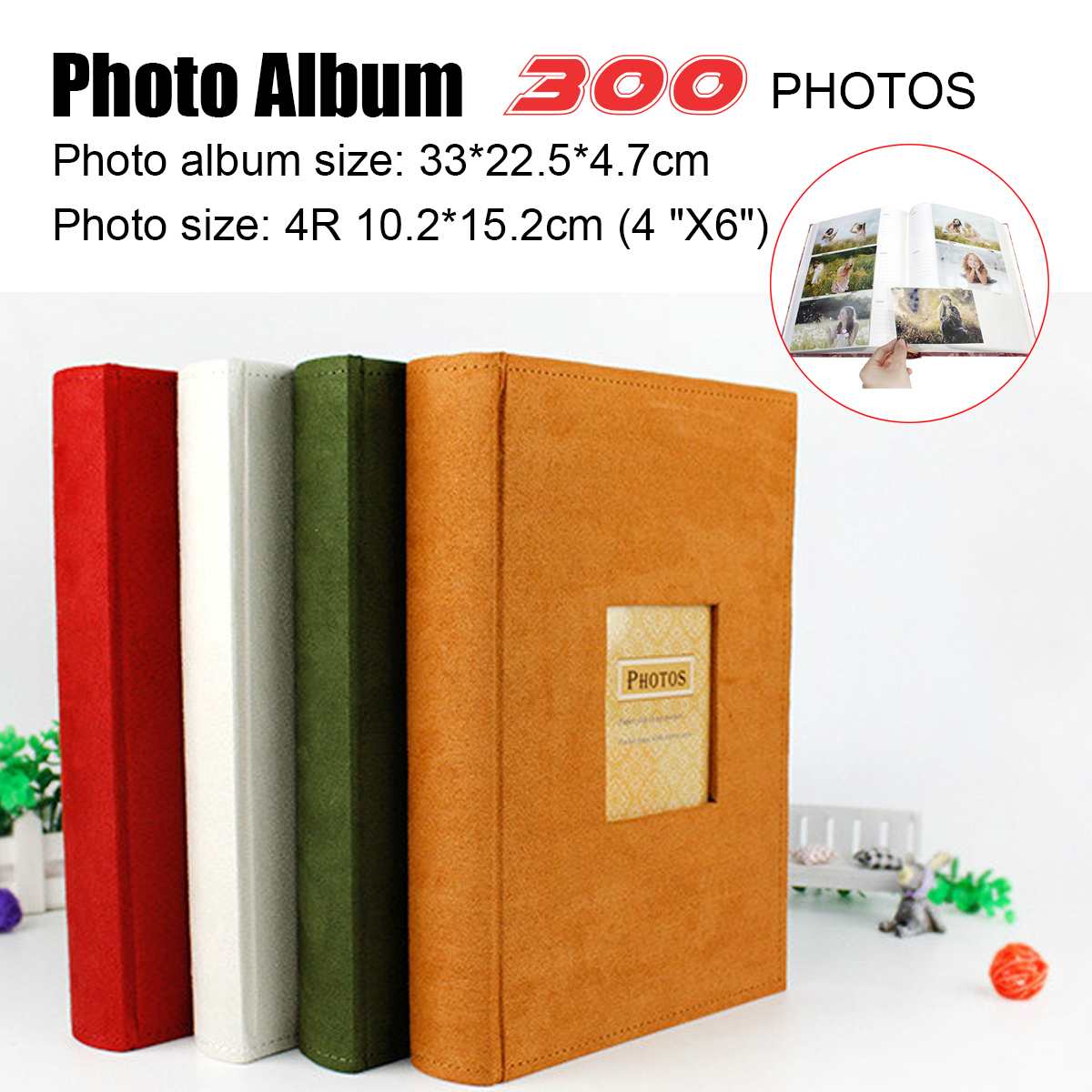 6 ''Houdt 300 Foto 'S Slip In Memo Fotoalbum Familie Geheugen Notebook Fotoalbums 300 Foto 'S Voor Foto 'S Albums boek