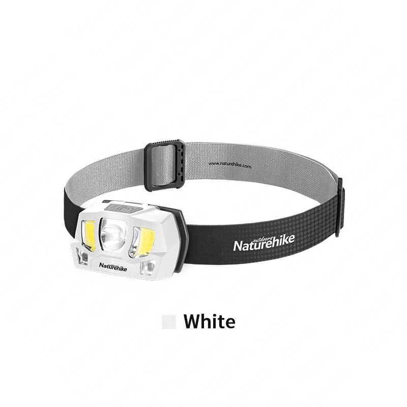 Naturehike Oplaadbare Head Light Draagbare Waterdichte IPX4 2 Modus Lange Uithoudingsvermogen Koplamp Usb Snel Opladen Lamp: White