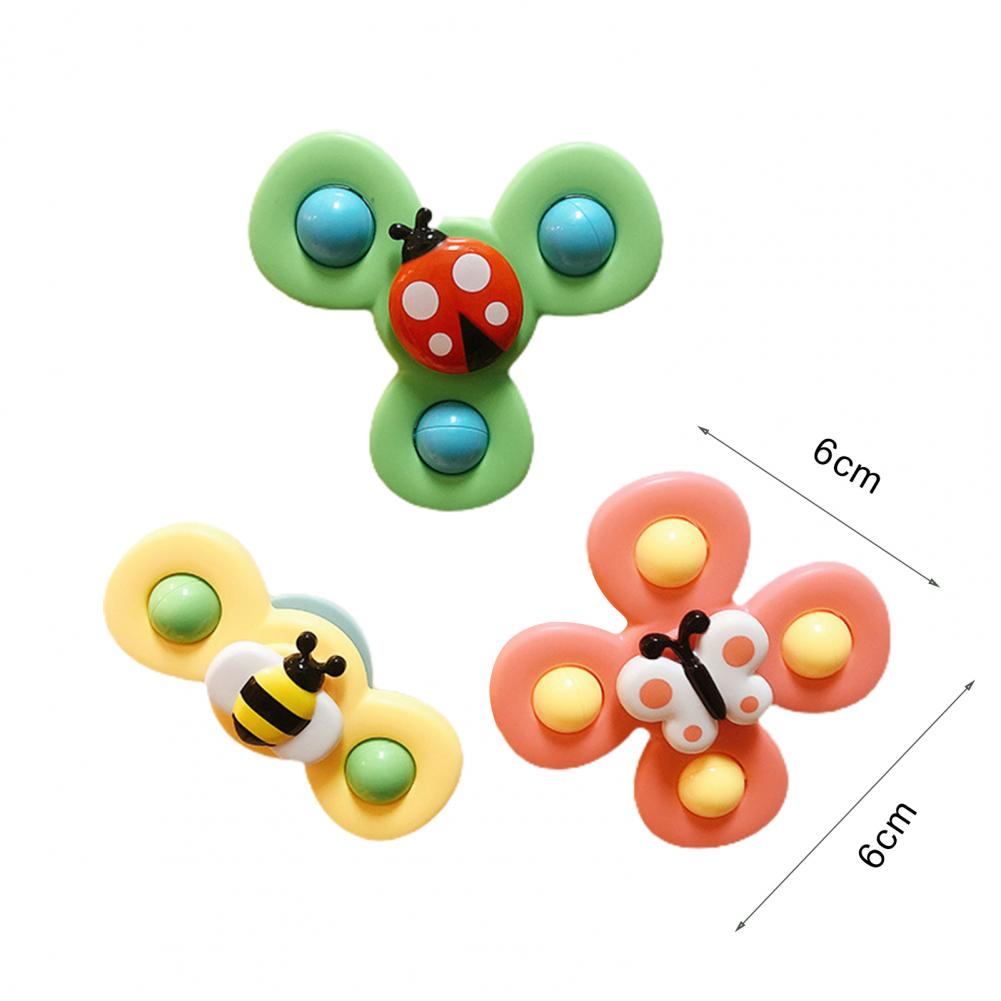 1 Set trottola giocattolo plastica leggera interessante ventosa giocattolo giocattoli da bagno per bambini Spin Sucker Top Spinner giocattolo sicuro