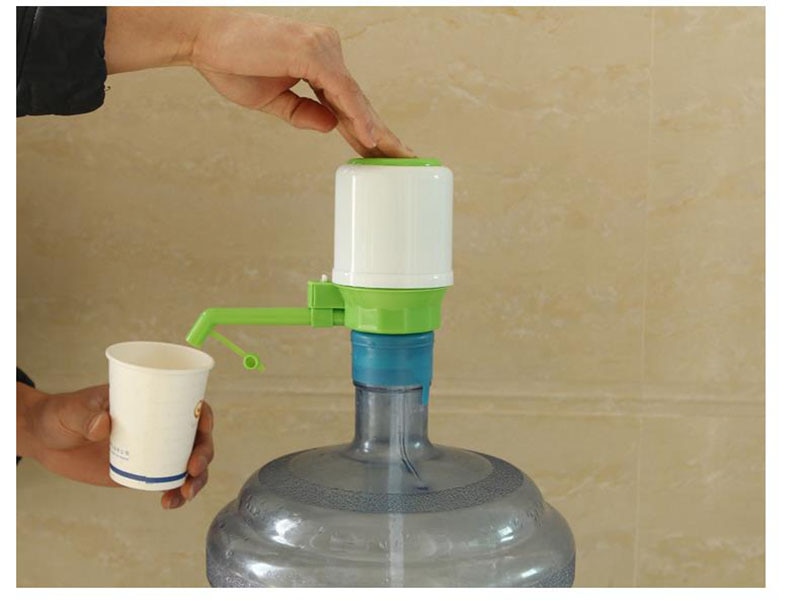 5 gallons manuel bouteille eau potable pompe distributeur main presse pièces en plastique robinet maison dispositif en plein air camping dispensador de agua