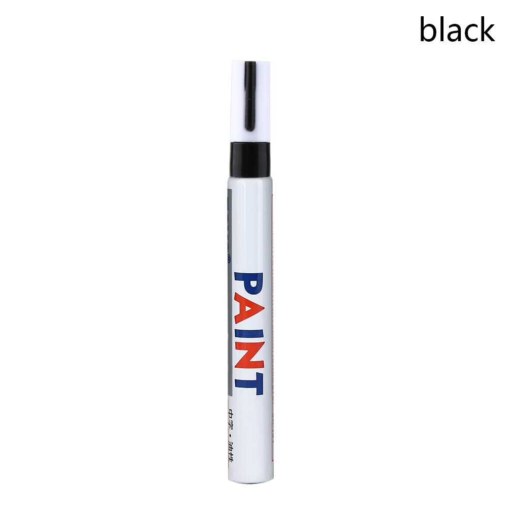 Tire Rubber Metal Glass Wood Stone Waterproof Oil Pen Colourful Oily Marker Paint Pen School Stationery Office Supplies: Black