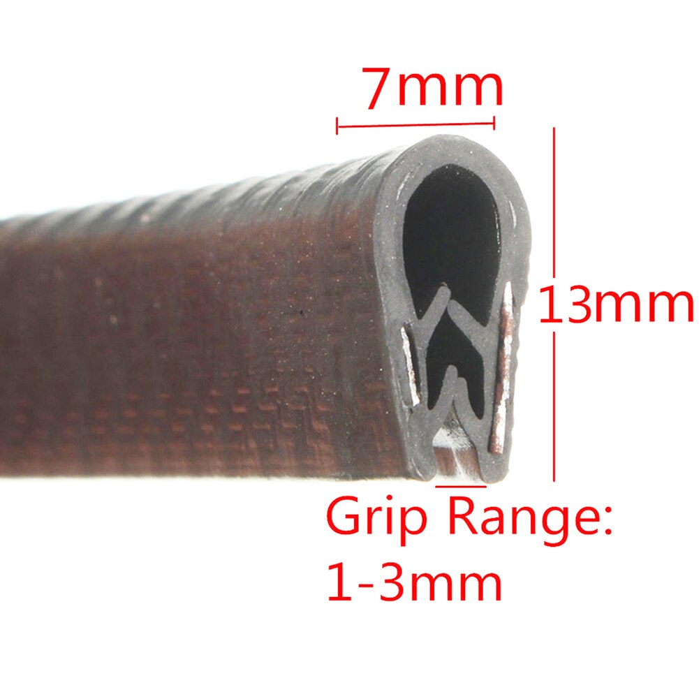 Car Door Trunk Seal Strip L Shape Sound Insulation Weatherstrip Accessories 5M e