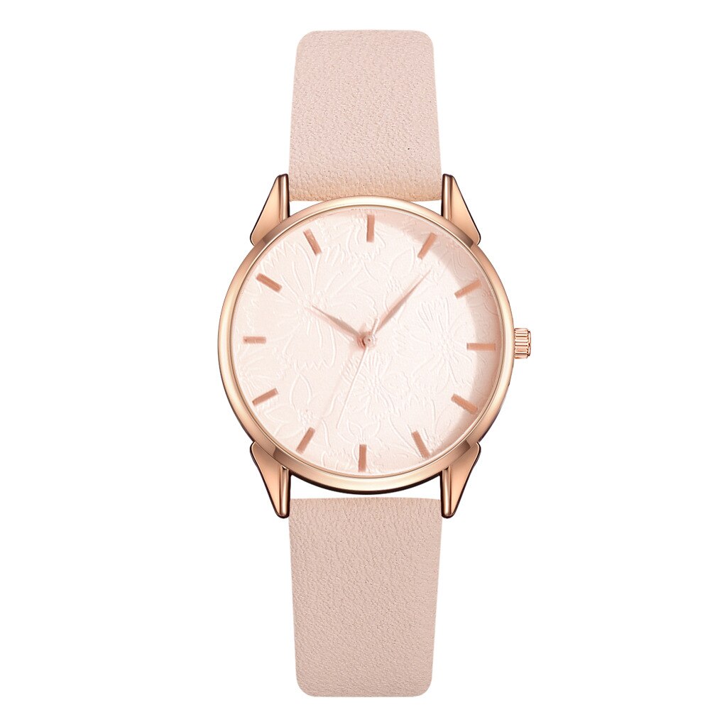 2022 4Ps Eenvoudige Mode Mode Horloge Quartz Horloge Vrouwen Klassieke Pu Band Dames Horloge Reloj De Señoras: 6