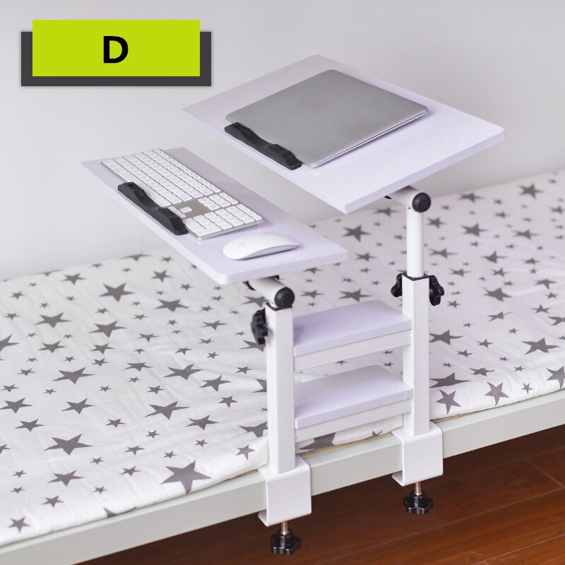 High carbon steel skeleton laptop desk home laptop stand bedside small side table children's study table coffee tables: D