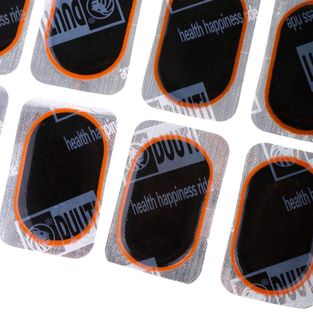 10 stycken gummipunkteringar däck däck slang reparation patch kit för cykel cykel