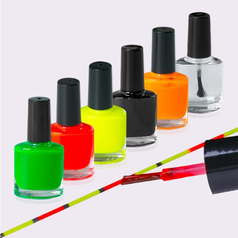 Flotteurs de pêche pour bricolage, peinture fluorescente, queue de peinture, artisanat, accessoire indicateur, bouée visible, outils de beauté, vernis à ongles