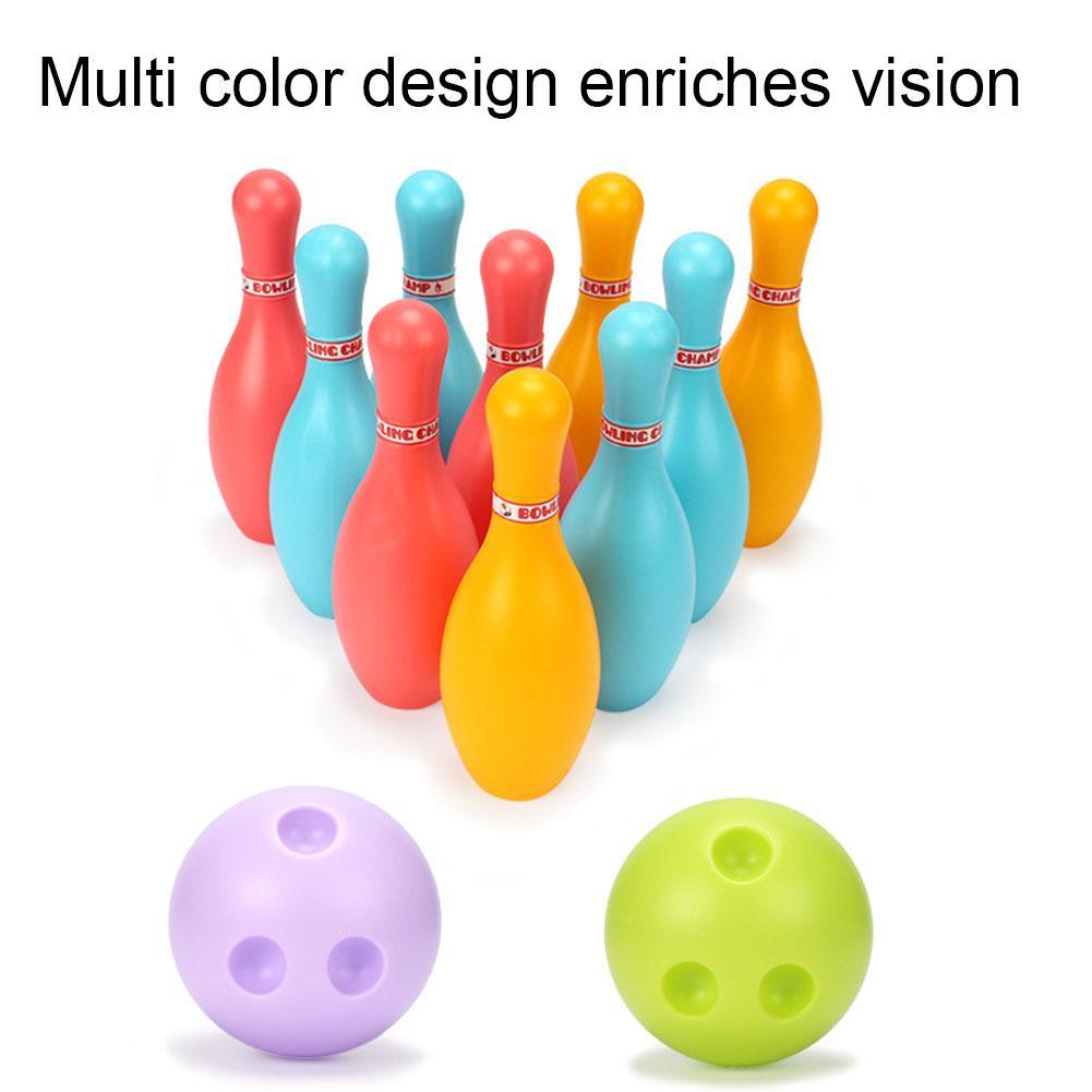 freundlicher drinnen Sport Spielzeug Bowling einstellen Traditionelle Interaktive Kindergarten freundlicher Spielzeug Spielzeug eltern-Art-L5J4