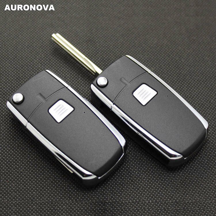 AURONOVA Upgrade Folding Key Shell for Fiat Siena Palio Punto Flip Folding Key 1 Button Remote Car Key Case