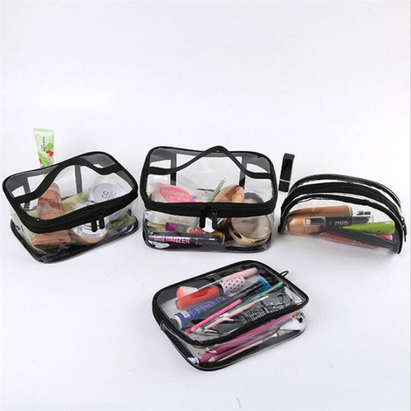 Transparante Pvc Cosmetische Tas Voor Vrouwen Waterdichte Clear Make Tassen Beauty Case Make Up Organizer Opslag Bad Toilettas Wash Bag