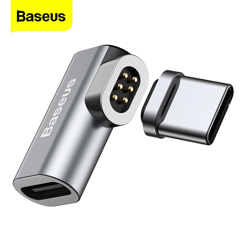 Baseus USB Type C Kabel Naar Type-C Magnetische Adapter Voor Macbook Samsung s8 s9 OnePlus 5 5T 6 snelle Opladen Magneet USB-C Connector